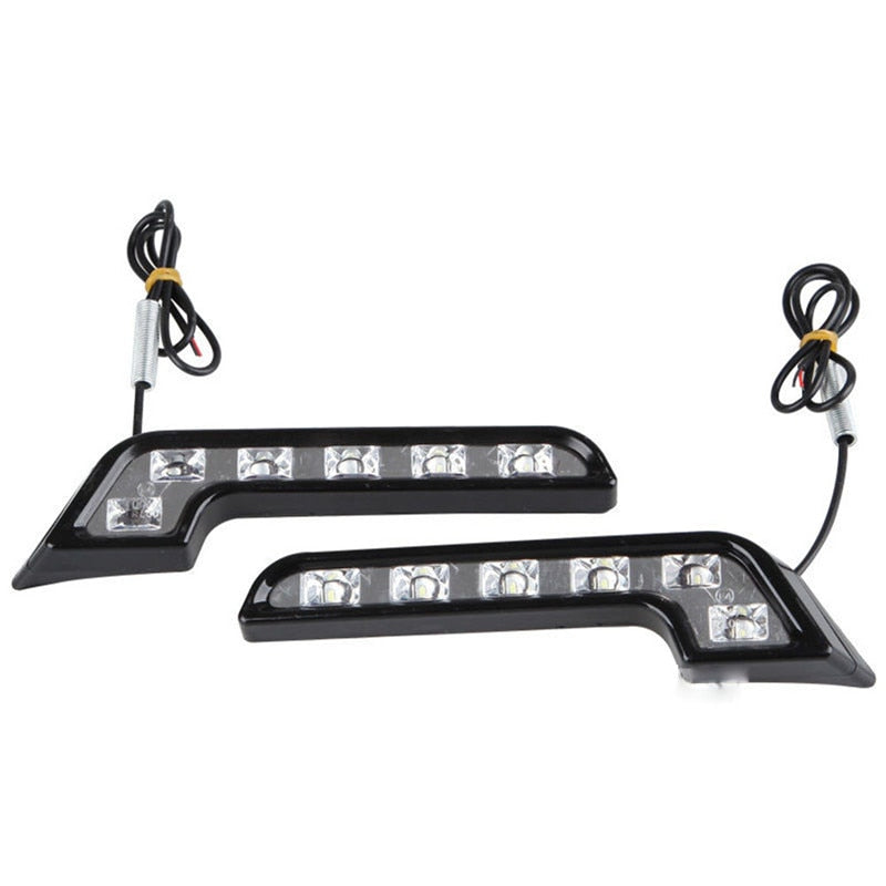 12V L Shape LED Daytime Running Fog Light Bar