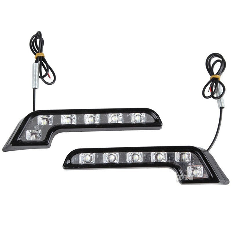 12V L Shape LED Daytime Running Fog Light Bar