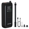 LASFIT BM1 Bike Pump [2025 Upgraded] Electric Bicycle Air Pump Tire Inflator Portable Air Compressor w/Digital Pressure Gauge Auto Stop 150PSI Electric 4000mAh Cordless Schrader Presta Valve